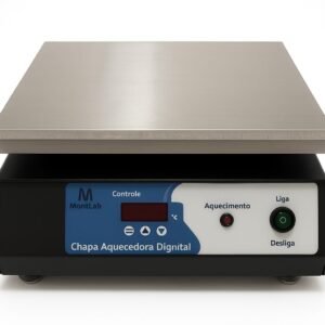 Chapa Aquecedora Digital Plataforma em Alumínio Escovado 30 x 30cm  Mod. CHD-TC-3030 – 220Vac