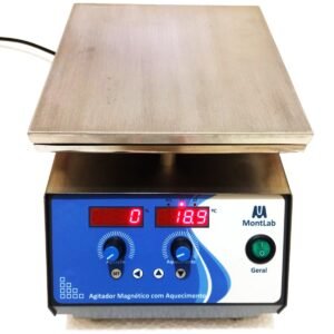 Agitador Magnético Digital com Aquecimento 10 L com Timer e Alarme