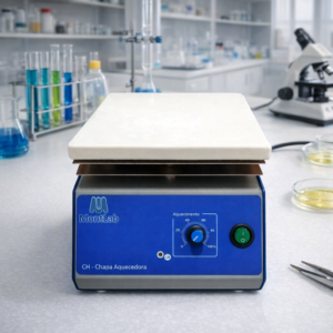 Chapa Aquecedora Analogica para Laboratorio Plataforma em Piroceramico 17cm x 17cm Mod. CHA-17P – 220vac